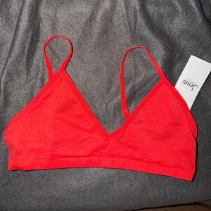 Jenni Intimates Papaya Punch Seamless Triangle Bralette Red Small 100158355 NEW